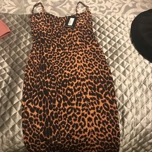 Pretty Little thing animal print midi dress